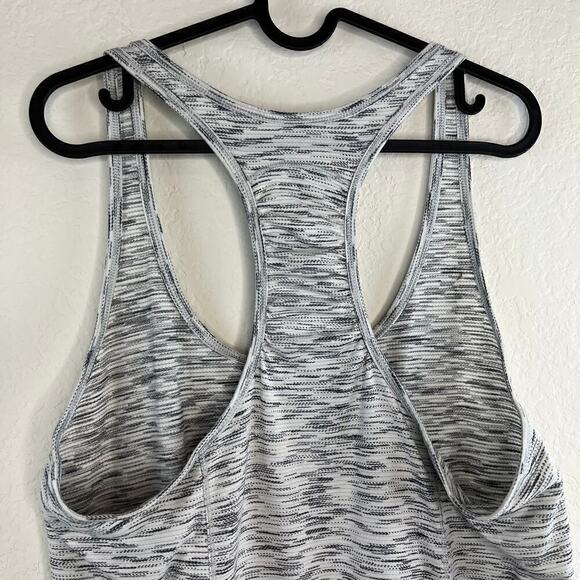 Lululemon Our Sport Athletic Tank Tiger Space Dye Black White Size 12 - Picture 4 of 7